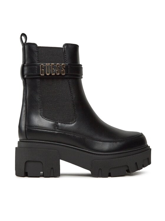 Guess Guess Botine Yelma FL8YEA ELE10 Negru