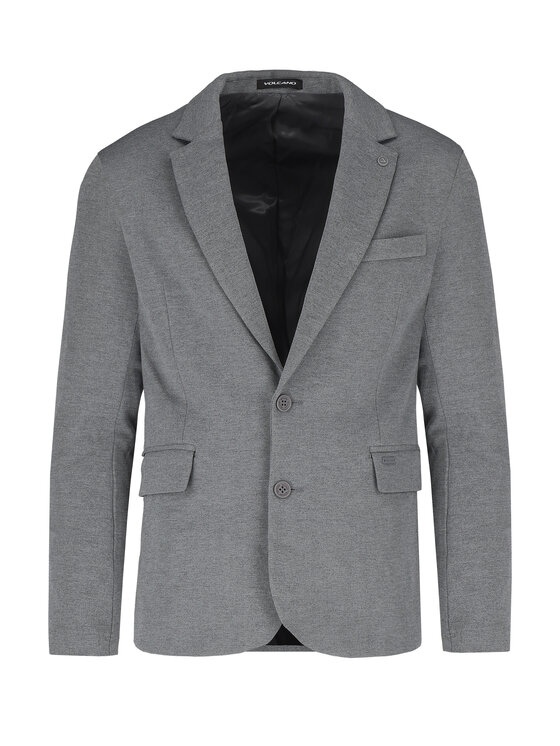 Volcano Volcano Marynarka JB-ABIS Szary Regular Fit