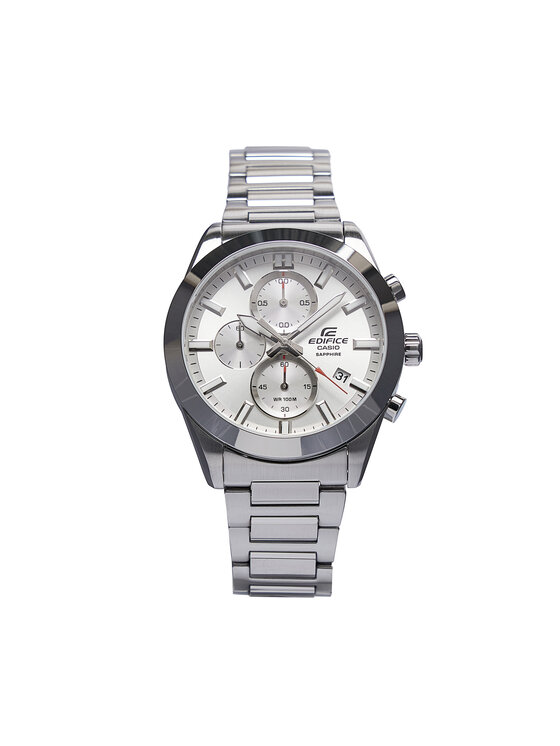 Casio Pulkstenis Edifice Sapphire Chronograph EFB-710D-7AVUEF Sudraba