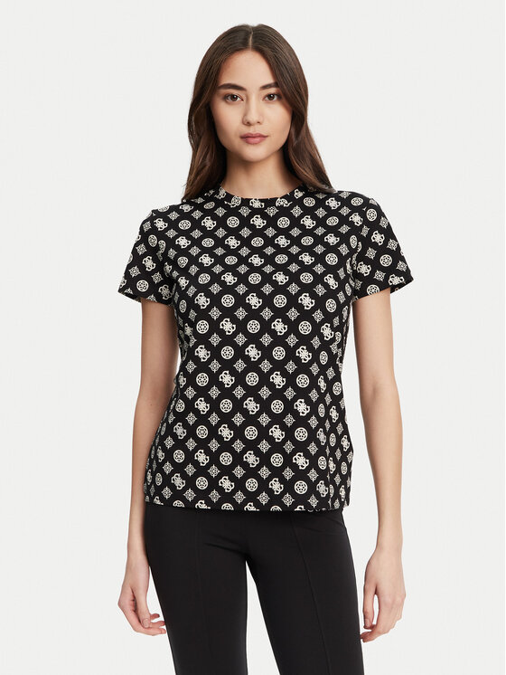 Guess Guess Póló V5YI04 I3Z14 Fekete Regular Fit