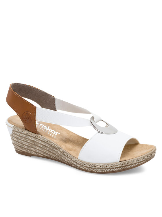 Rieker Rieker Sandalen 624H6-81 Weiß