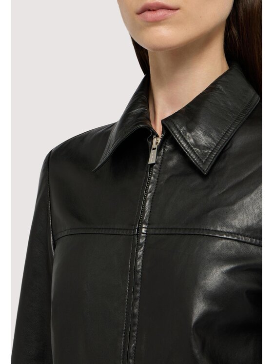 Trussardi Trussardi Giacca di pelle R357A000711N033 Nero Regular Fit