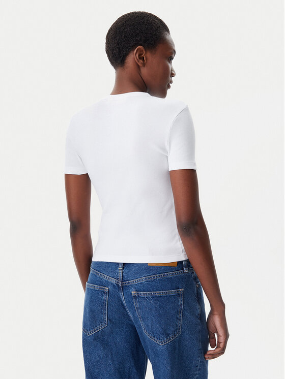 Calvin Klein Jeans Calvin Klein Jeans Póló J20J225245 Fehér Slim Fit