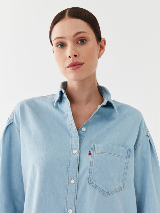 Levi's® Levi's® Džinsinė suknelė Rhea A6743-0002 Žydra Relaxed Fit