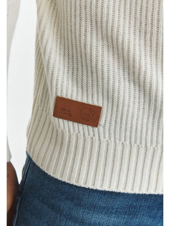 TATUUM TATUUM Sweter PABLO Kremowy Classic Fit