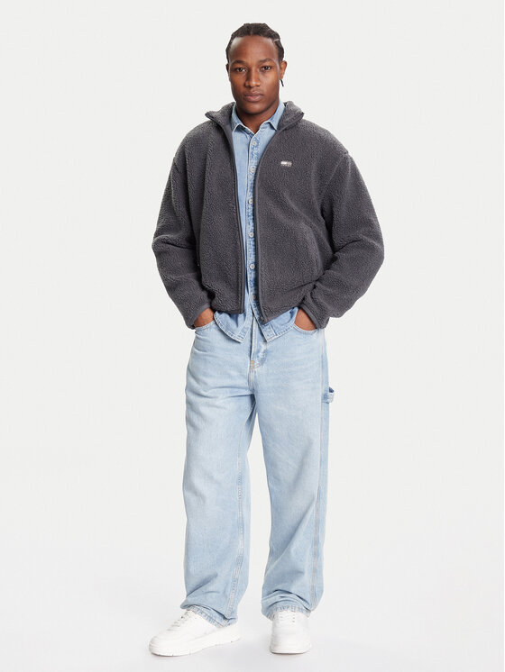 Tommy Jeans Tommy Jeans Bluză DM0DM22078 Gri Relaxed Fit