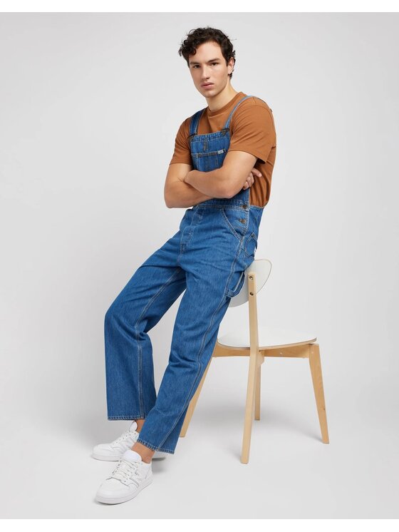 Lee Lee Salopette BIB MID Blu Regular Fit