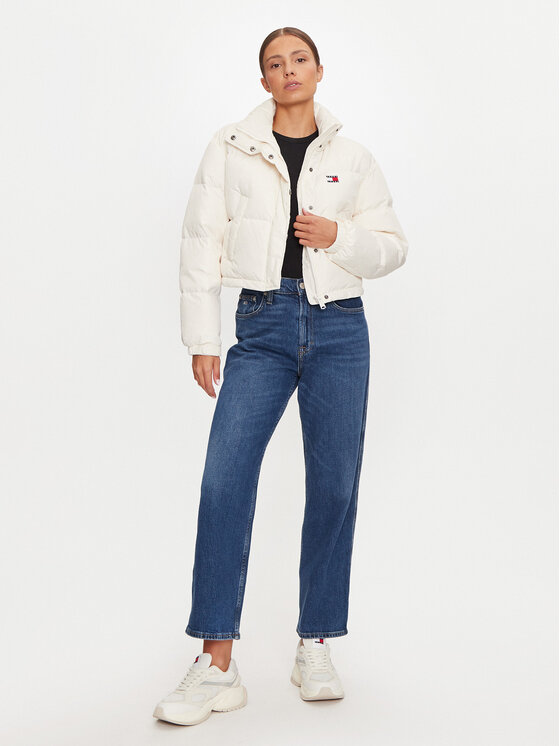 Tommy Jeans Tommy Jeans Пухено яке Alaska DW0DW18820 Екрю Regular Fit