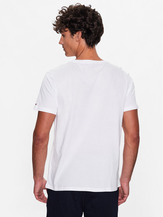 Tommy Hilfiger Tommy Hilfiger Тишърт UM0UM02916 Бял Regular Fit