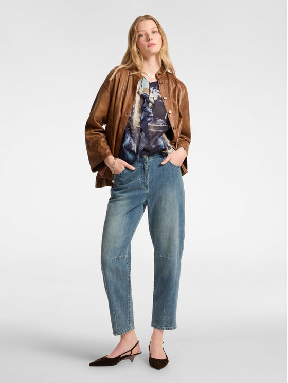 Elena Mirò Elena Mirò Jeans P480P000292N0H4 Turchese Regular Fit