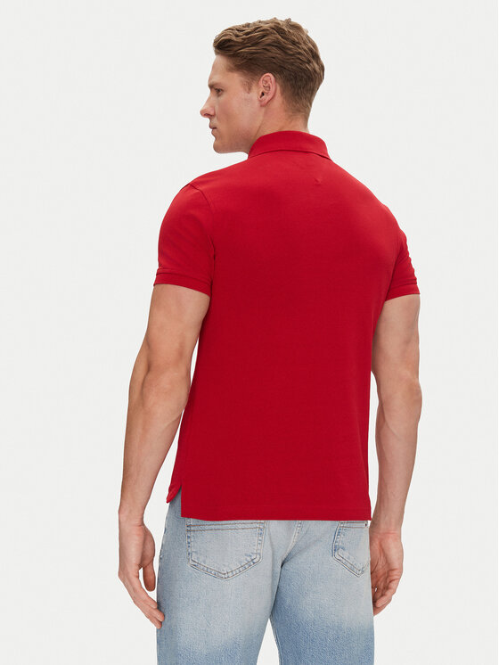 Tommy Hilfiger Tommy Hilfiger Polo majica 1985 MW0MW17771 Rdeča Slim Fit