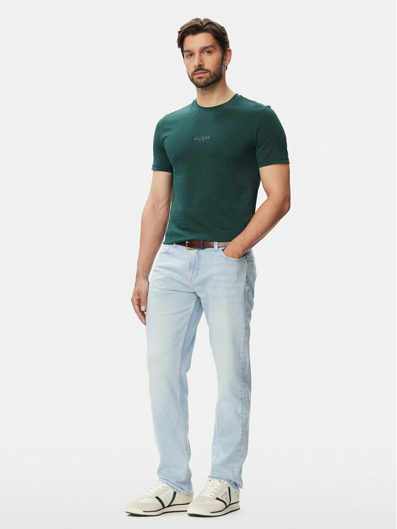 Guess Guess Дънки Angels M6YAN2 D1484 Светлосин Slim Fit