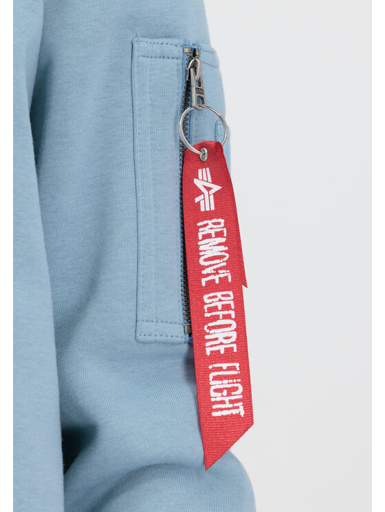 Alpha Industries Alpha Industries Bluza Embroidery Sweatshirt Błękitny Regular Fit