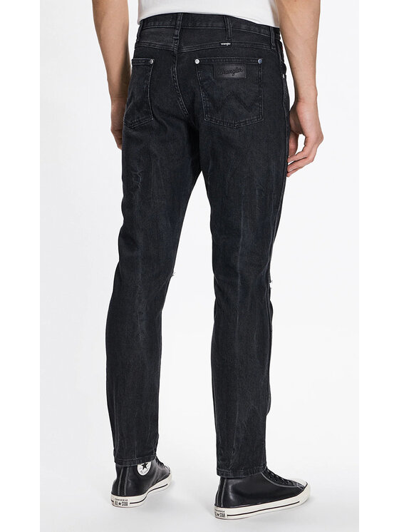 Wrangler Wrangler Jeansy Larston Czarny Slim Fit