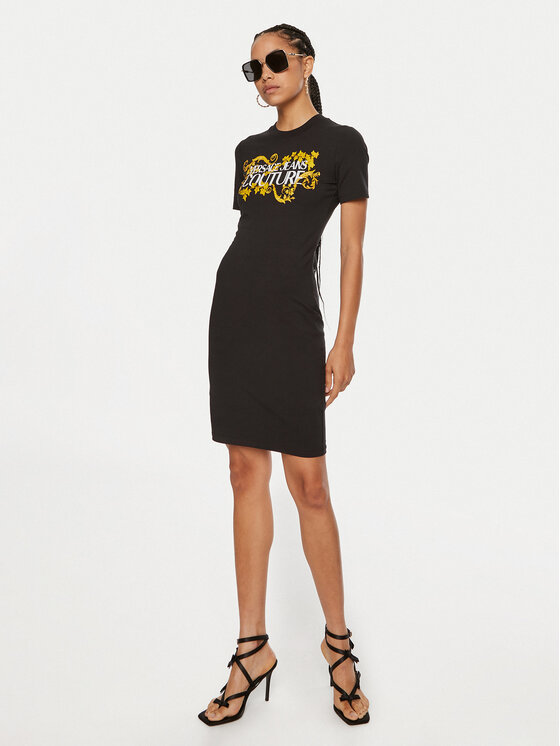 Versace Jeans Couture Versace Jeans Couture Hétköznapi ruha 77HAOE05 CJ02E Fekete Slim Fit