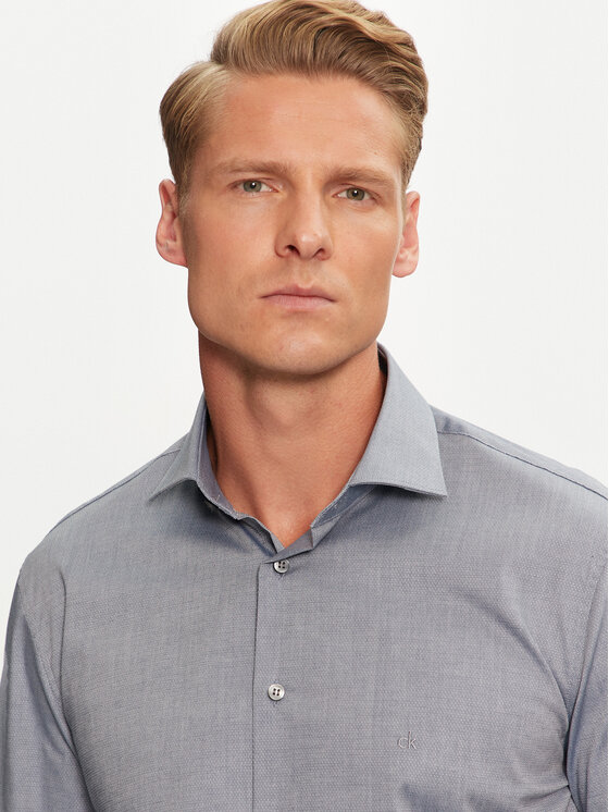 Calvin Klein Calvin Klein Koszula K10K113539 Niebieski Regular Fit