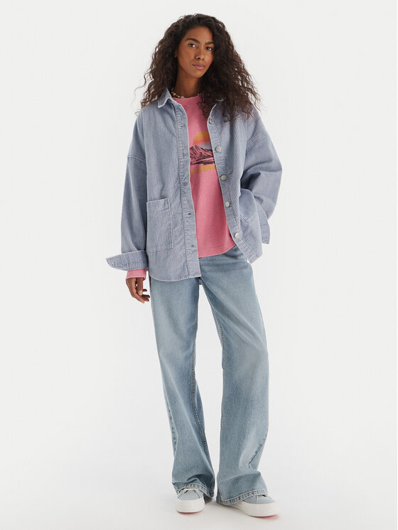 Roxy Roxy Ing Kick Back Washed Cord ERJWT03697 Kék Regular Fit