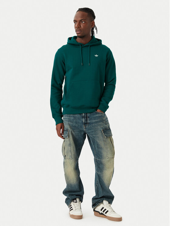 adidas adidas Μπλούζα Trefoil Essentials KV9317 Σκούρο πράσινο Regular Fit