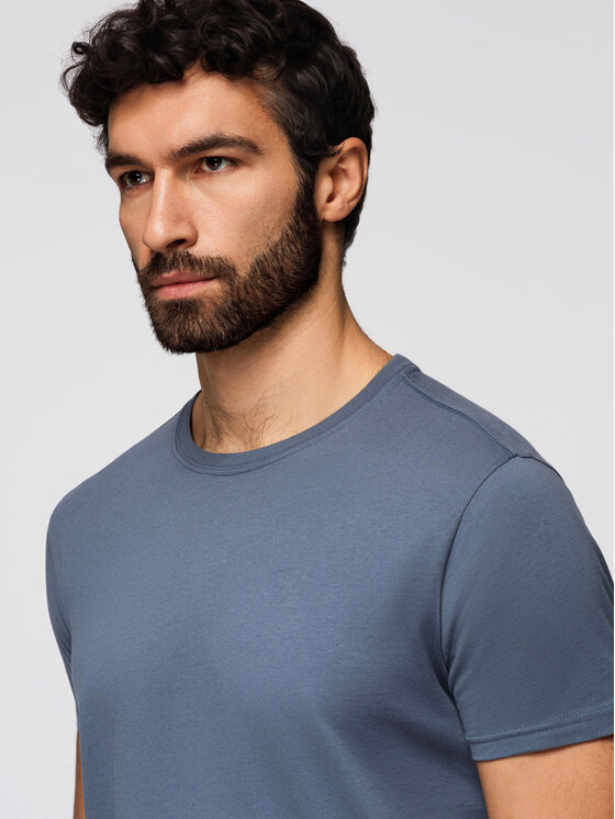 Ombre Ombre Komplet t-shirtów OM-TSBS-0268 Kolorowy Regular Fit