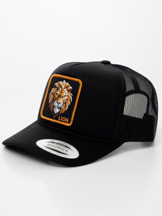 MyStars MyStars Czapka z daszkiem Czapka Z Daszkiem Trucker Czarna z Lwem MyStars LEW Lion uni Czarny