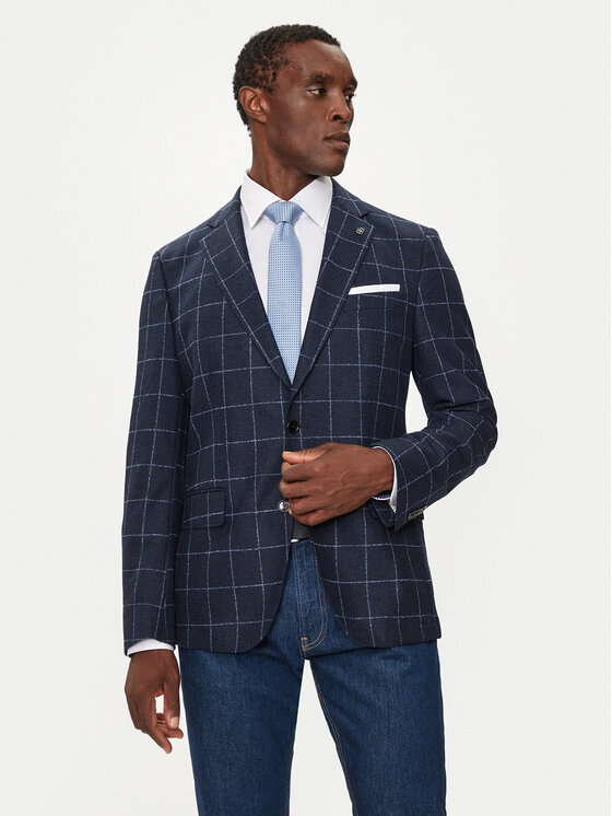 Boss Sako H-Hutson 50527998 Tmavomodrá Slim Fit
