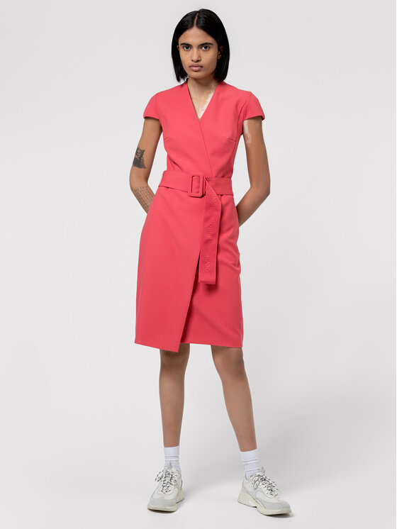 HUGO Hugo Sukienka koktajlowa Kamure 50450196 Różowy Slim Fit