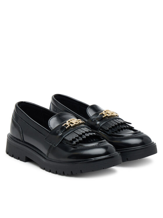 Tommy Hilfiger Tommy Hilfiger Обувки Low Cut Shoe T3A4-34011-1453 S Черен