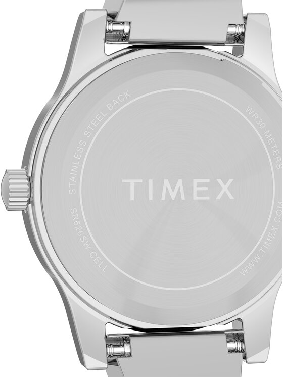 Timex Timex Zegarek Main Street TW2Y39400 Srebrny