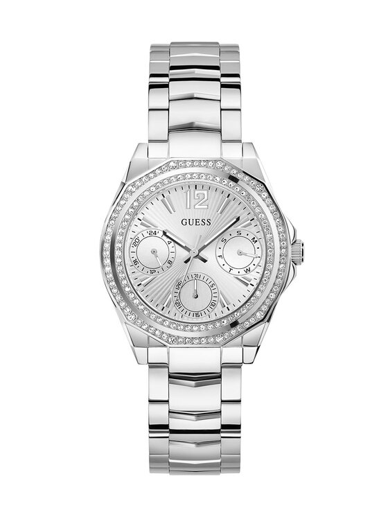 Guess Guess Hodinky GW0685L1 Stříbrná