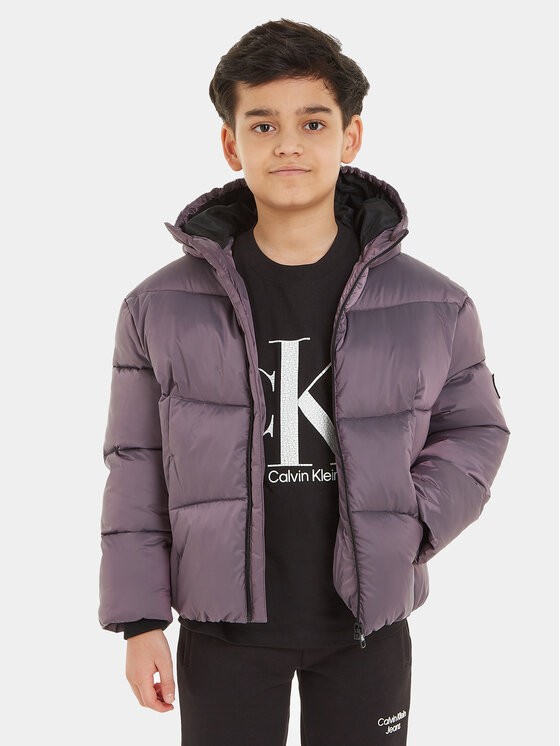 Gyerek Pehelykabát Calvin Klein Jeans, Méret: 8Y, Lila, Hyper Two Tone IB0IB01818