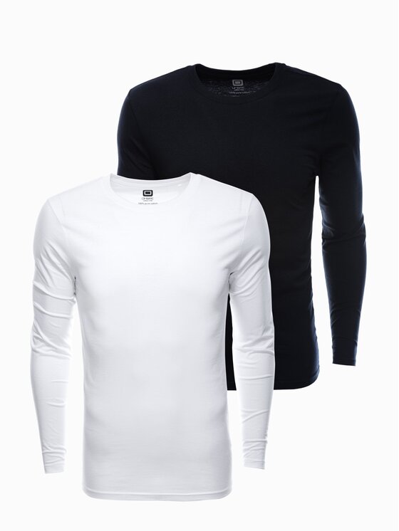 Komplet 2 longsleeve, rozmiar XL, Biały, Z43