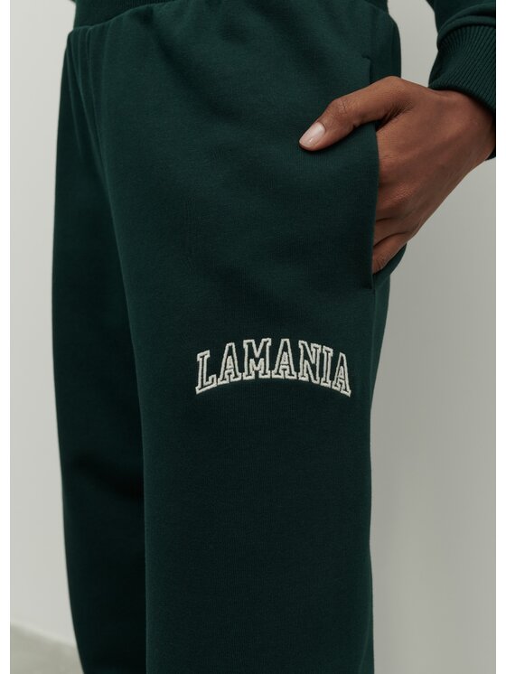 La Mania La Mania Spodnie dresowe MATCH 2 Zielony Classic Fit