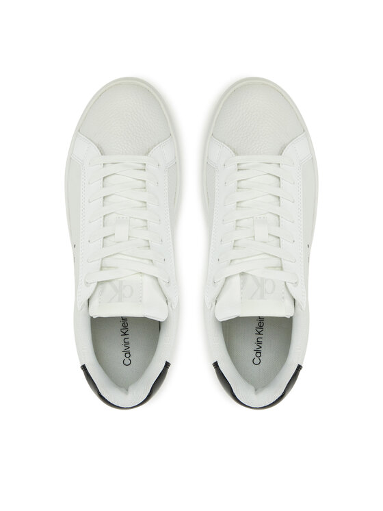 Calvin Klein Jeans Calvin Klein Jeans Sneakersy Bold Flatf Low Lace Mg YW0YW01766 Bílá