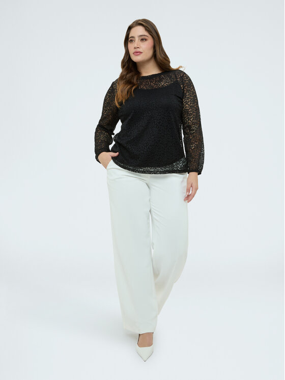 Fiorella Rubino Fiorella Rubino Blusa G05TL008969N033 Nero Slim Fit