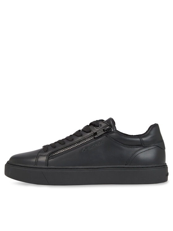 Calvin Klein Calvin Klein Sneakersy Low Top Lace Up W/Zip Rubb HM0HM01268 Czarny