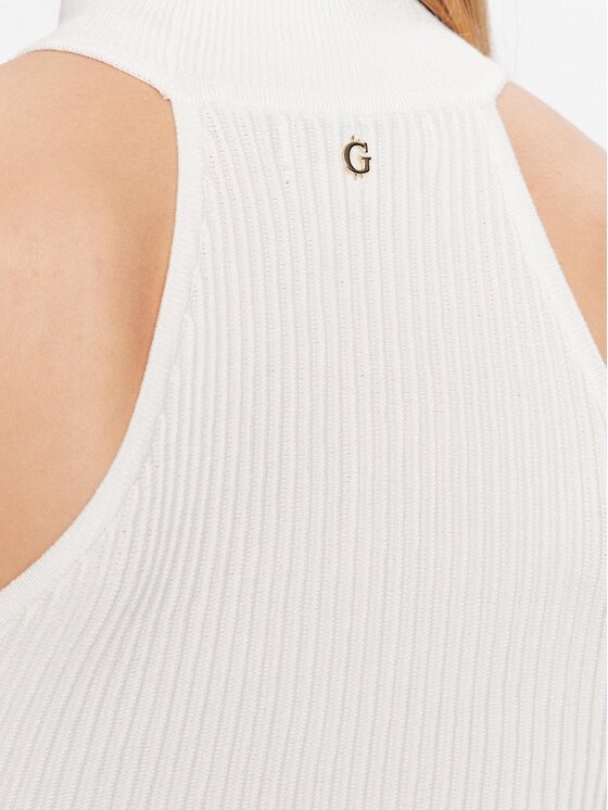 Guess Guess Pulover Shayna W2BR66 Z2YK2 Bej Slim Fit