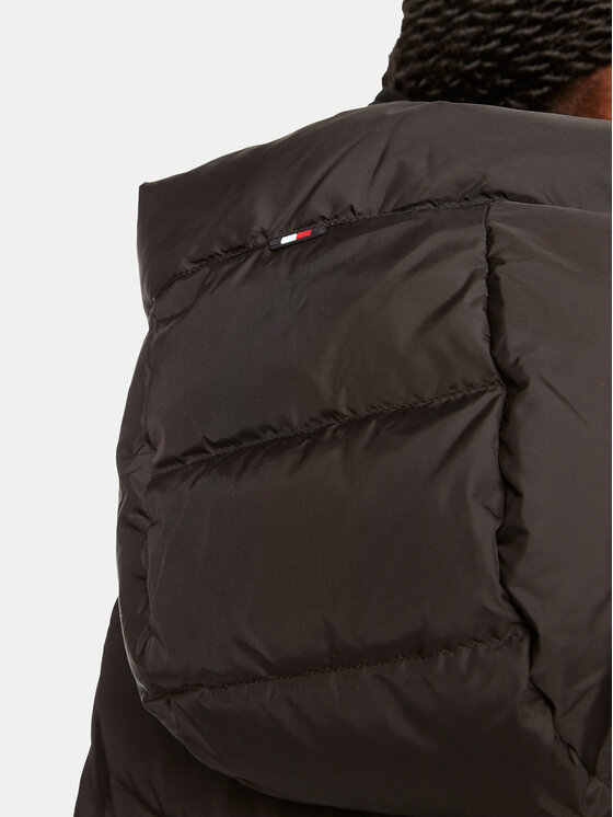 Tommy Hilfiger Tommy Hilfiger Vatovaná bunda Chevron WW0WW42622 Čierna Regular Fit