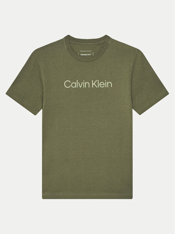 Calvin Klein Jeans T-Shirt - Kinderkleidung, Größe 10Y Grün IU0IU00682