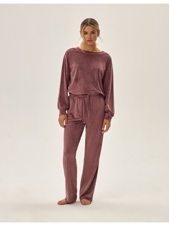 Esotiq Esotiq Piżama 42088 Różowy Regular Fit