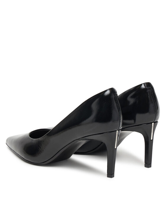 Calvin Klein Calvin Klein Lodičky Ess Stiletto 70 Shiny Lth HW0HW02828 Černá