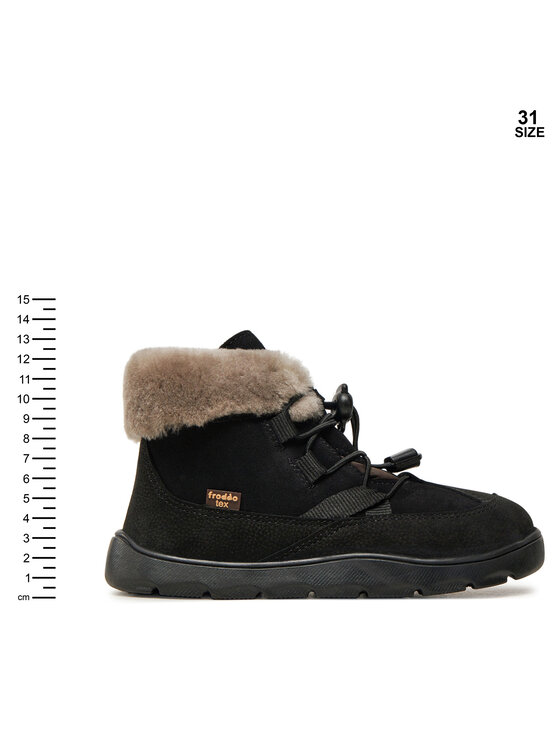 Froddo Froddo Μποτίνια Zeru Tex Cosy Barefoot G3110258-5 S Μαύρο