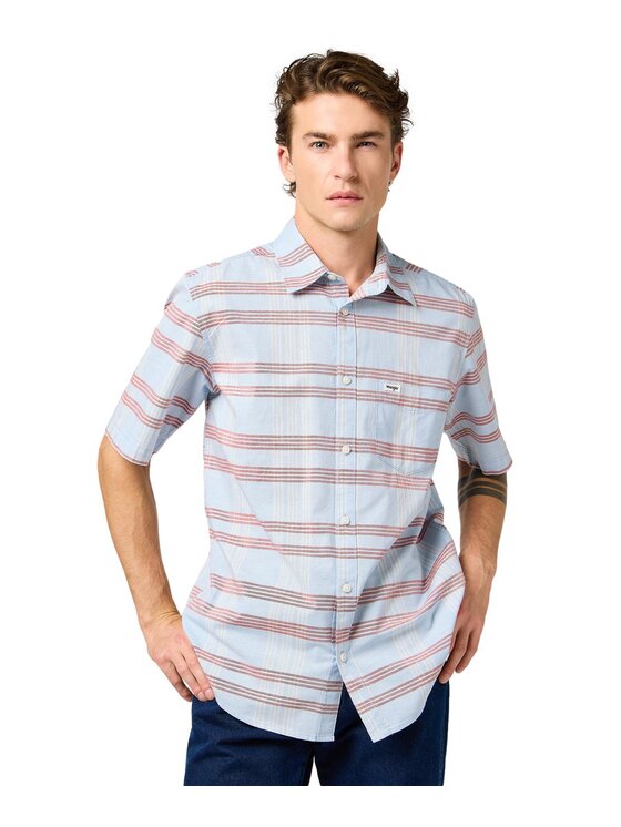 Wrangler Wrangler Koszula 112362756 Niebieski Regular Fit