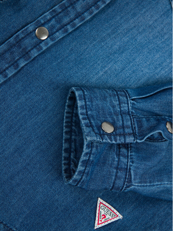 Guess Guess Koszula N01H02 D3SU0 Granatowy Regular Fit