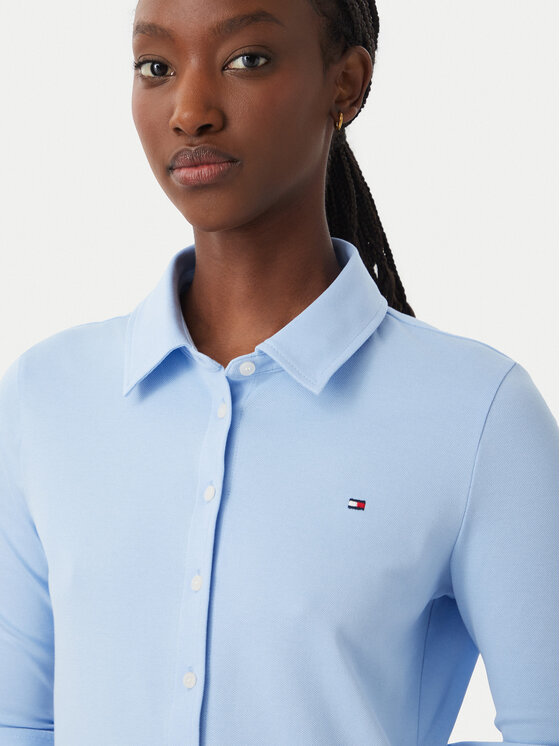 Tommy Hilfiger Tommy Hilfiger Särk WW0WW43528 Sinine Slim Fit