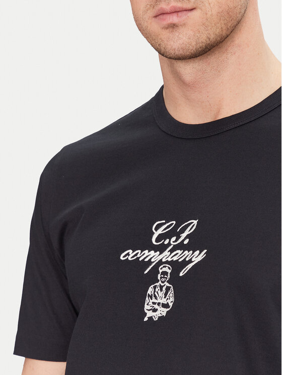 C.P. Company C.P. Company Póló 18CMTS109A110301W Sötétkék Regular Fit