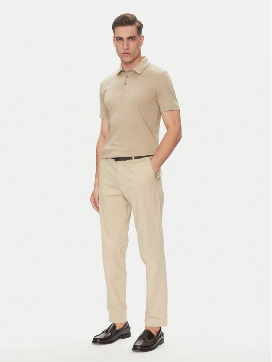 BOSS BOSS Polo Palosh 30 50471335 Beżowy Slim Fit
