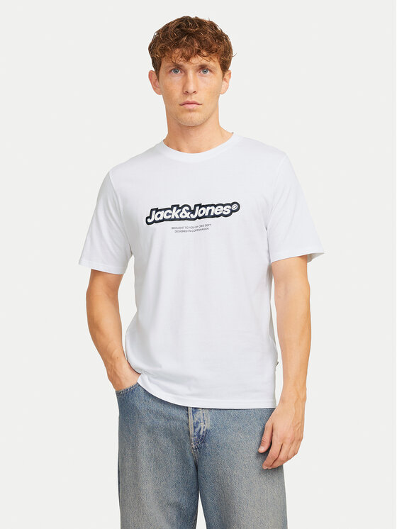 Jack & Jones Jack & Jones T-Shirt Vesterbro 12265740 Biały Relaxed Fit