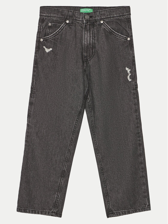 United Colors Of Benetton United Colors Of Benetton Jeansy 4DW2CE03G Černá Straight Fit