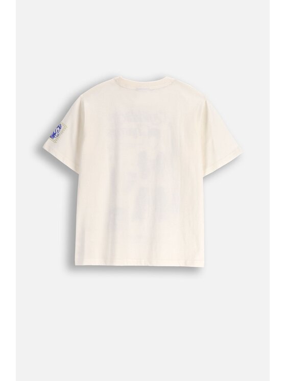Coccodrillo Coccodrillo T-Shirt ZC5143201LBW-003 Écru Regular Fit