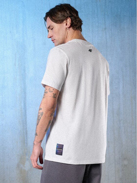 4F 4F T-Shirt IN MOTION Biały Regular Fit